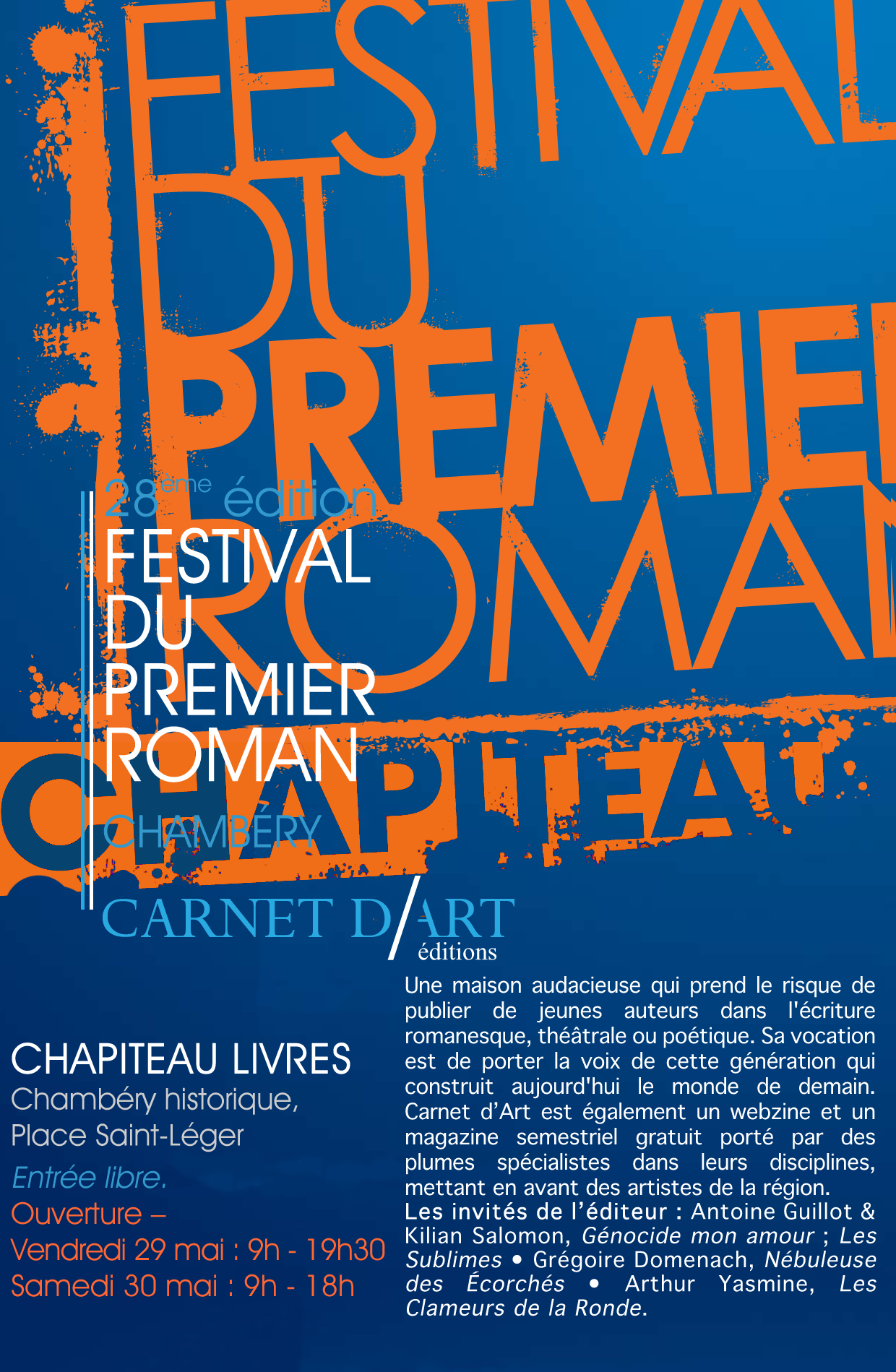 Festival du premier roman Chambéry
