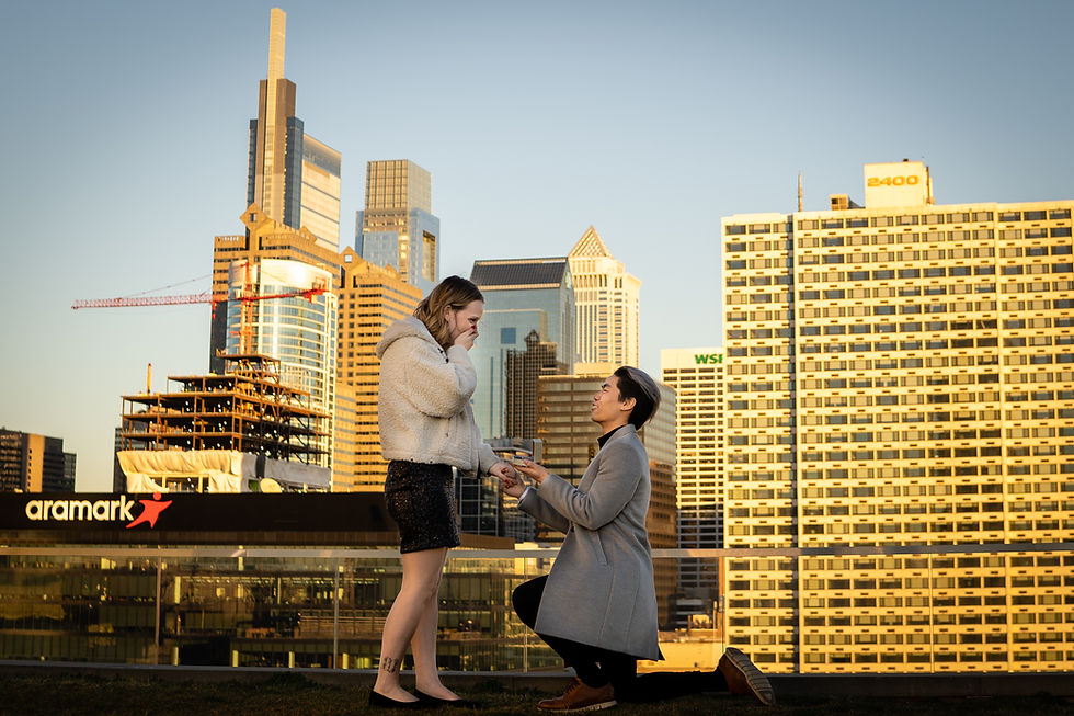 Evan + Claire / Cira Green Proposal / By Denida