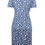 Thumbnail: EX SEASALT Blue Floral Silhouette Mussel Brush Drawing Dress 10 or 12 RRP £55