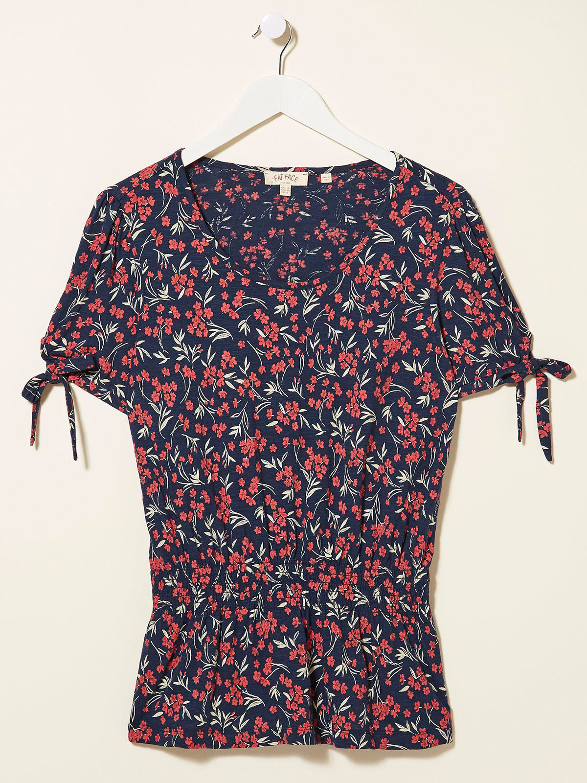 EX Fat Face Navy Alana Bay Floral Top in Sizes 8, 10, 12, 14, 16, 18 RRP £34