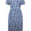 Thumbnail: EX SEASALT Blue Floral Silhouette Mussel Brush Drawing Dress 10 or 12 RRP £55
