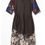Thumbnail: EX WHITE STUFF Charcoal Multi Print Erina OVERSIZED Woven Dress 10 12 18 RRP £75