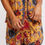 Thumbnail: EX Fat Face Saffron Tiger Floral Lace Cami Night Wear Sizes 10, 12, 14, 16, 18