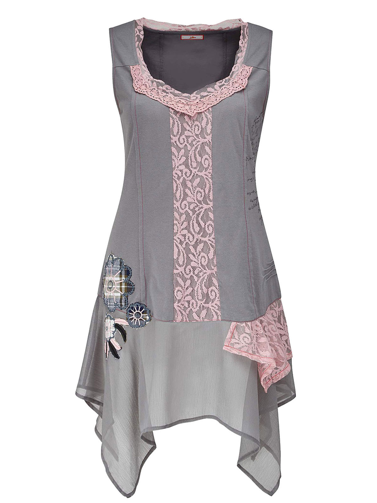 Joe Browns Grey/Pink Amazingly Autumnal Tunic in Size 28 RRP £45