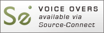Available to record voice over via Source Connect