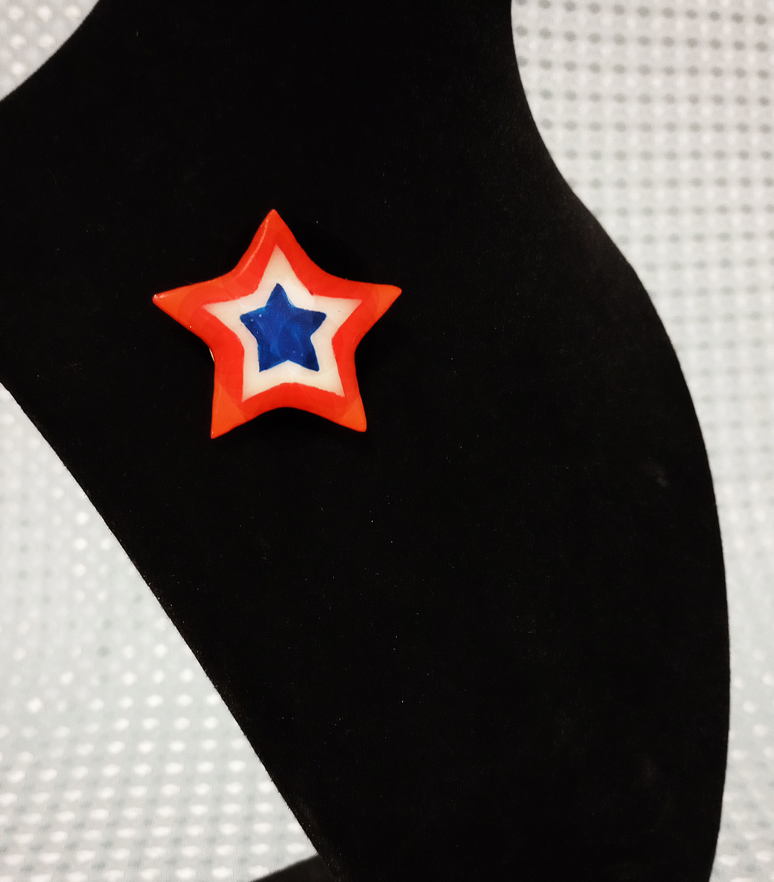 Red, White, and Blue Star Pin