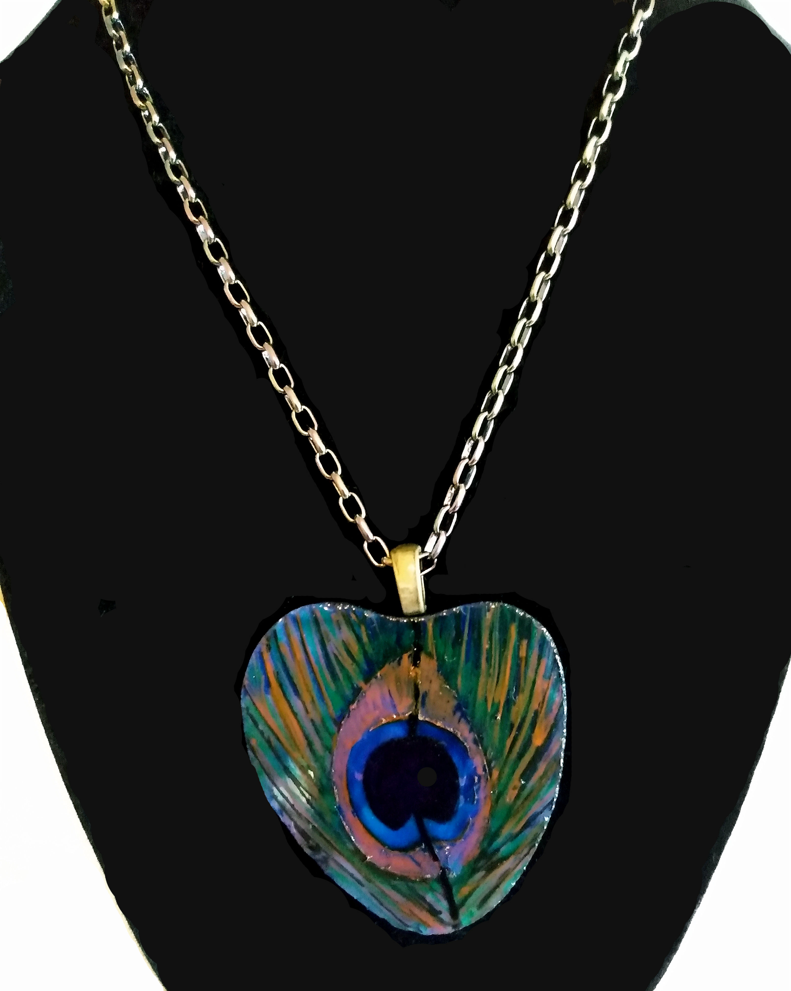 Peacock Feather Necklace