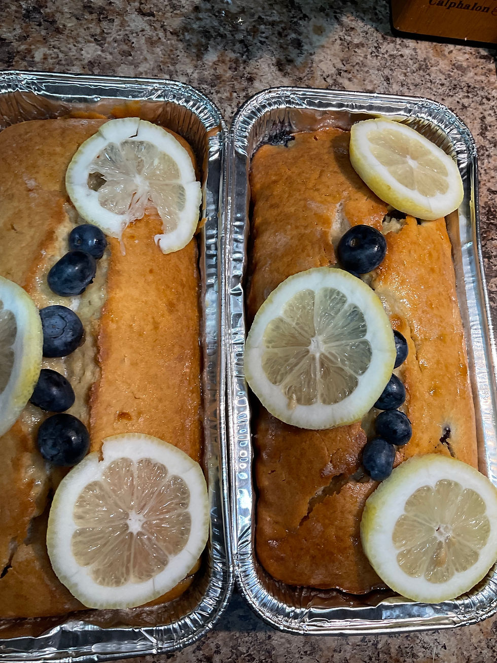 Lemon Blueberry mini Pound cakes