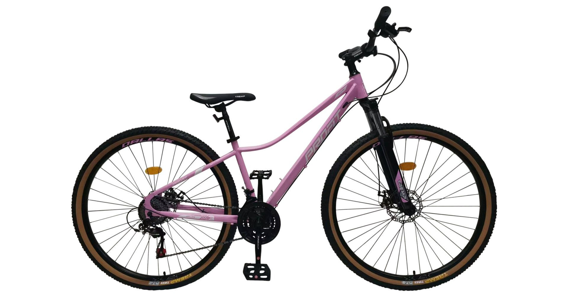 BICICLETA PROFIT 29" DALLASX3 8VEL, ROSADA-BLANCA, Freno de Disco Mecánico