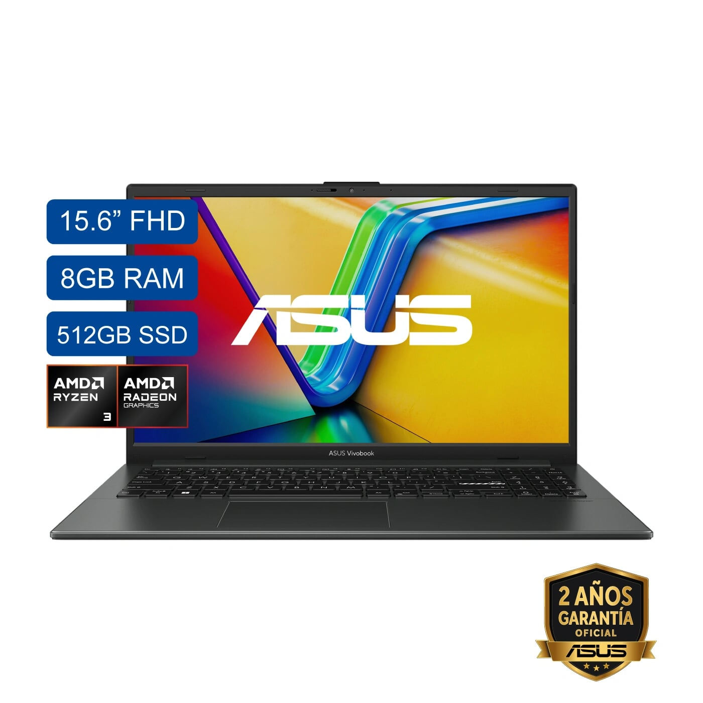 PORTATIL ASUS E1504FA 16" RYZEN 3, RAM:8GB, MEM: 512GB NVMe SSD