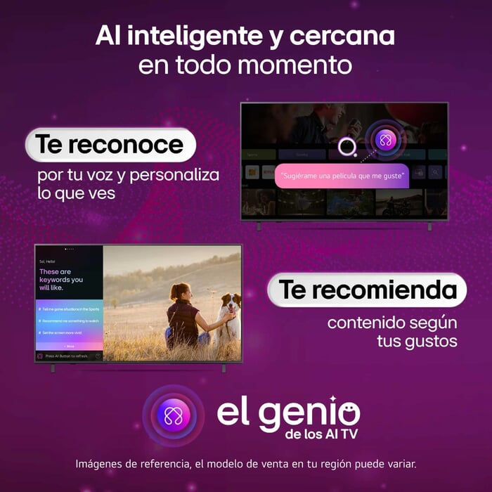 Miniatura: TV 75" LG NANO SMART TV UHD 4K CONTROL REMOTO POR VOZ IA 75NU855