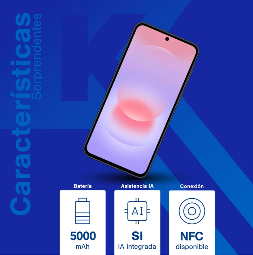 Miniatura: SAMSUNG A37 6GB+128GB GRIS
