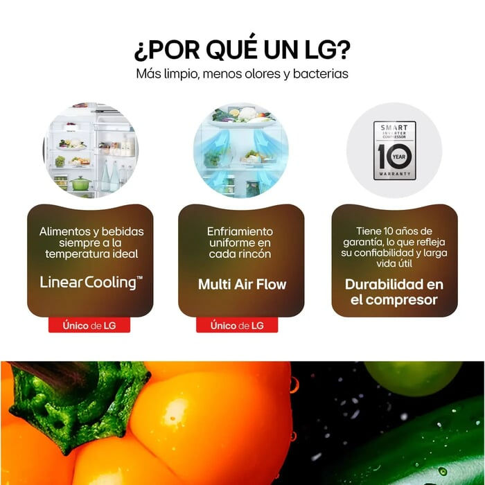 Miniatura: Nevera LG 217 Litros No Frost VT22BPY