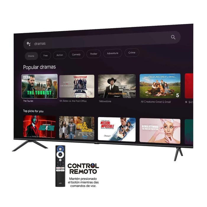 Miniatura: TV 70" KALLEY  4K UHD QLED Smart TV Google 70GQ405