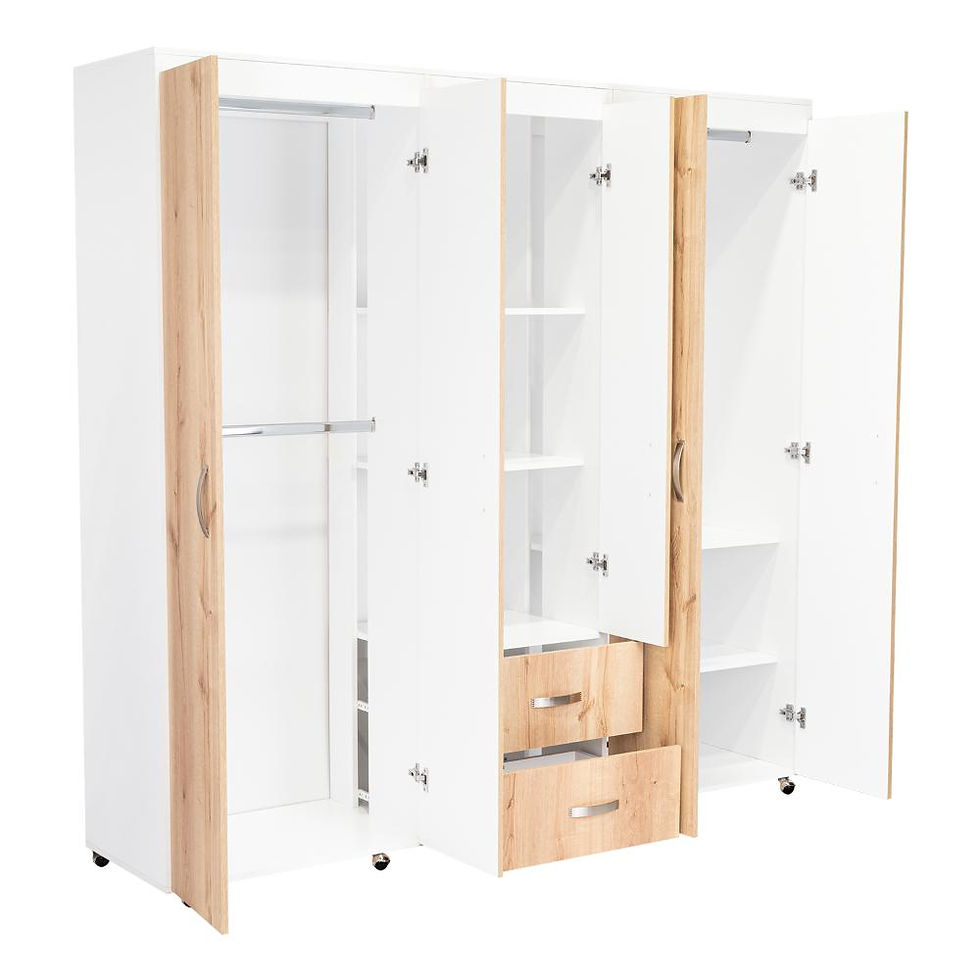 Miniatura: CLOSET BARILOCHE BOMBAY ECO, CAFE CLARO Y BLANCO RTA CBD 9493