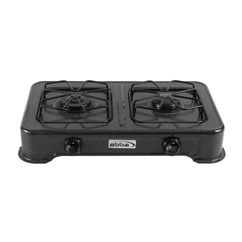 ESTUFA DE MESA ABBA 2PTOS A GAS QUEMADOR LATA