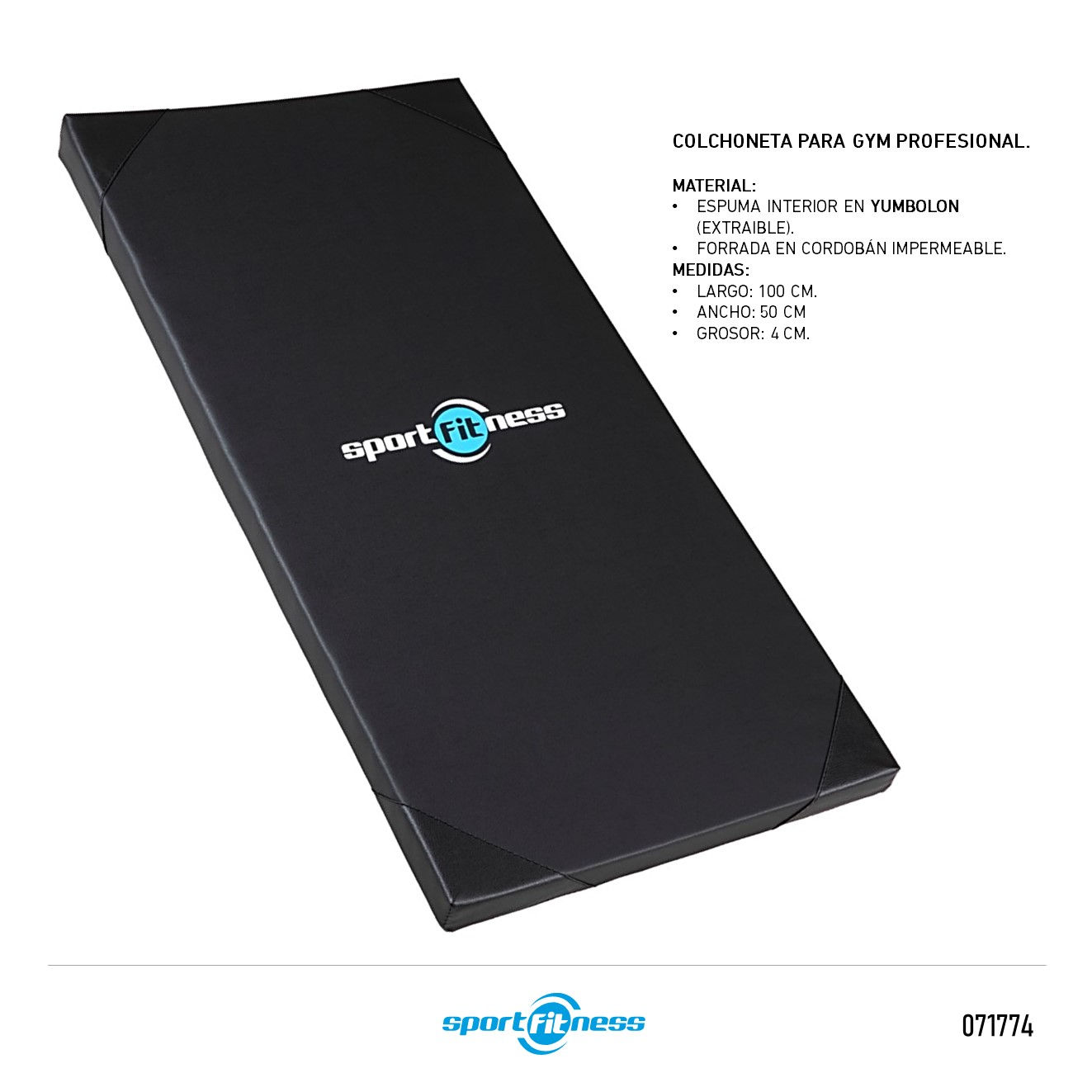 COLCHONETA PROFESIONAL PARA GYM YUMBOLO SPORT FITNESS