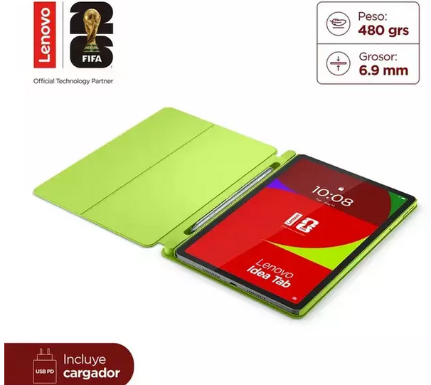 Miniatura: TABLET LENOVO 11"IDEA TAB+FUNDA+LAPIZ-8GB-128GB-WIFI-GRIS-EDICION FIFA