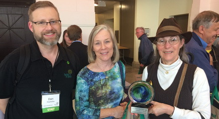 Green Team Members from Countryside Church Unitarian Universalist in Palatine won an award for outstanding Earth Care efforts