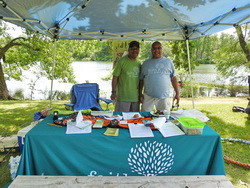Ramont Bell and Booker Vance at the Faith in Place Table!