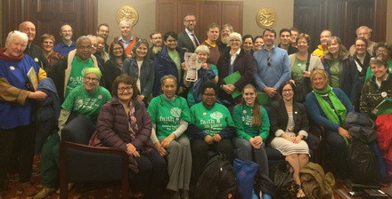 State Treasurer Michael Frerichs met with people of faith at our Advocacy Day in April 2017.