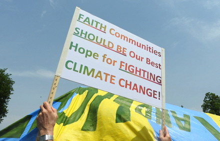 Sign from the People's Climate March in Washington D.C., April 2017