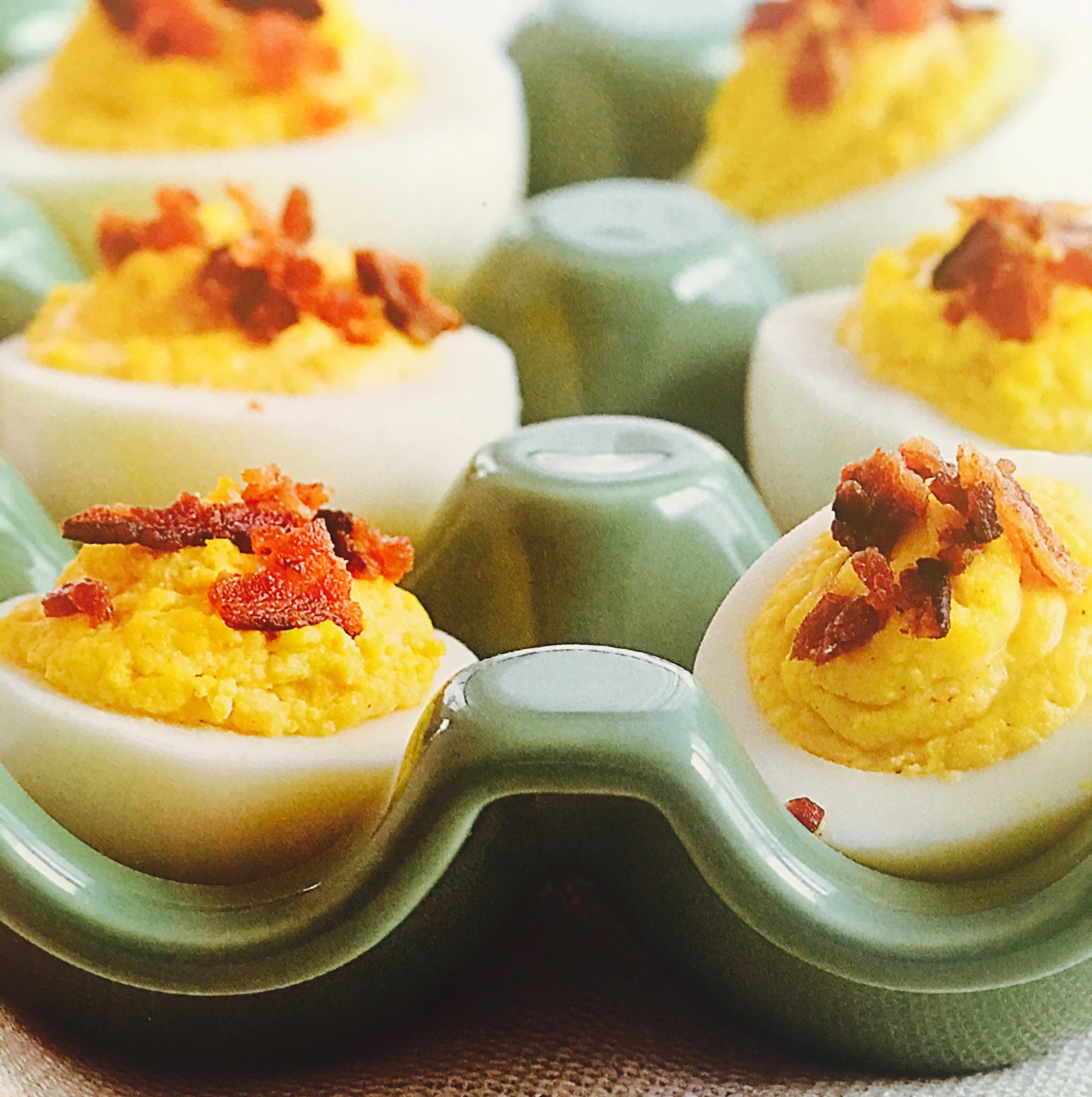 DownHome Deviled Eggs with Smoky Bacon The Official Site for Carla