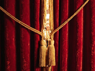 Curtain being pulled back