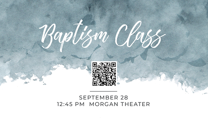 Baptism Class