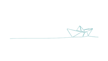 Paper boat line drawing