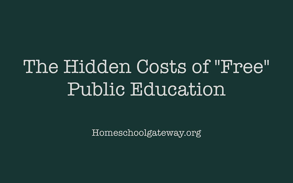 The Hidden Costs of “Free" Public Education