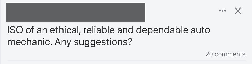 Someone on social media is looking to hire a mechanic with a good work ethic