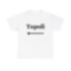 Topoli funny Persian T-Shirt in white with black text design