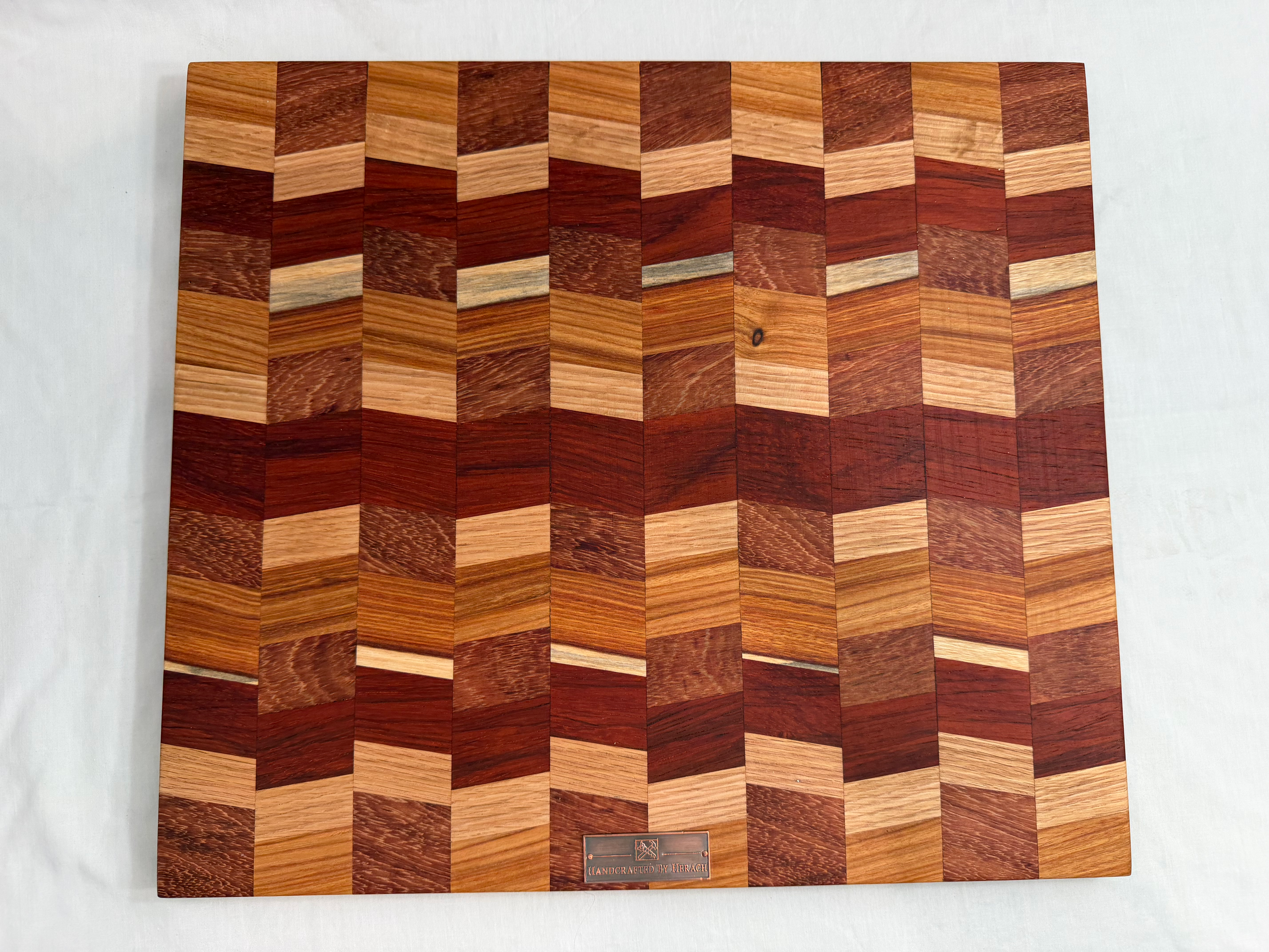Red Oak, Padauk, Mahogany & Birch Wood Cutting Board