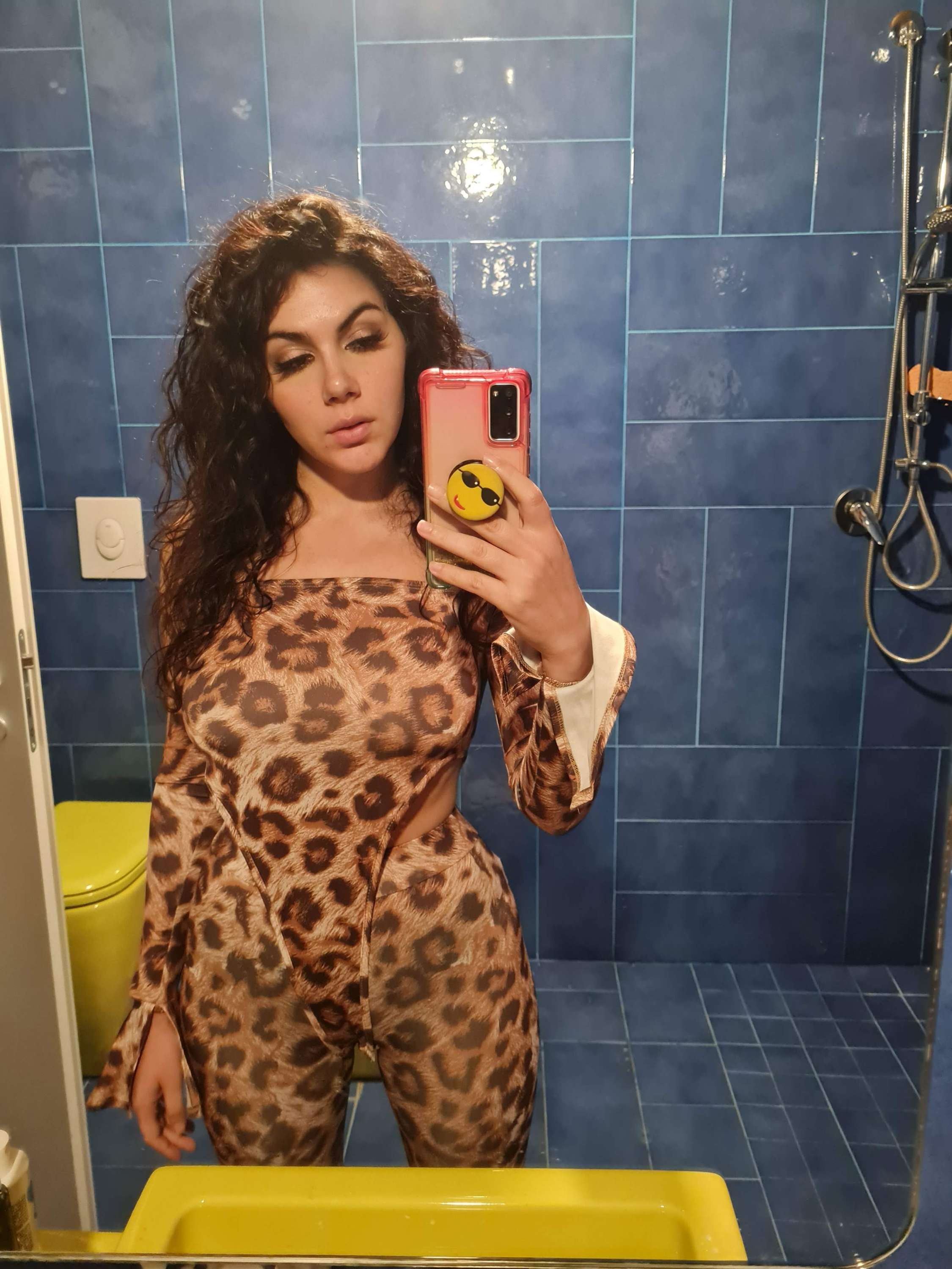 Leopard two piece suit