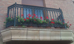Balcón de forja.