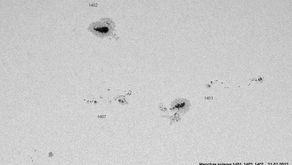 Manchas solares el 21 de enero de 2012
