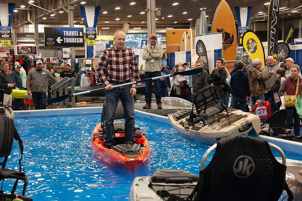 Indianapolis Boat, Sport & Travel Show, Moving Water Outfitters Heartland Kayak Fishing Summit
