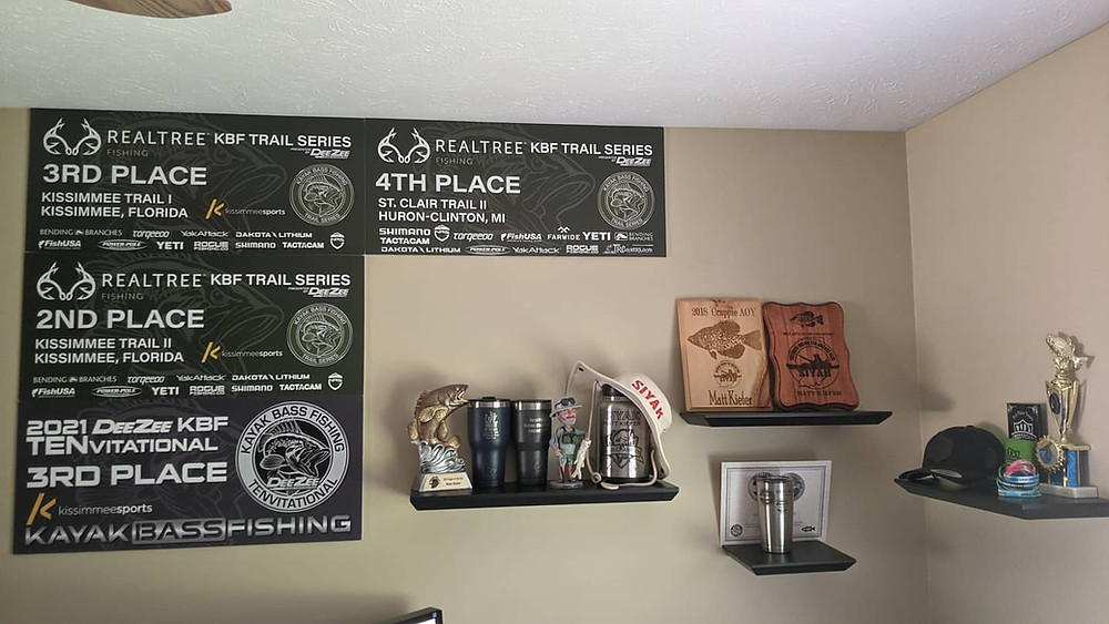 Matt Kiefer's trophy room