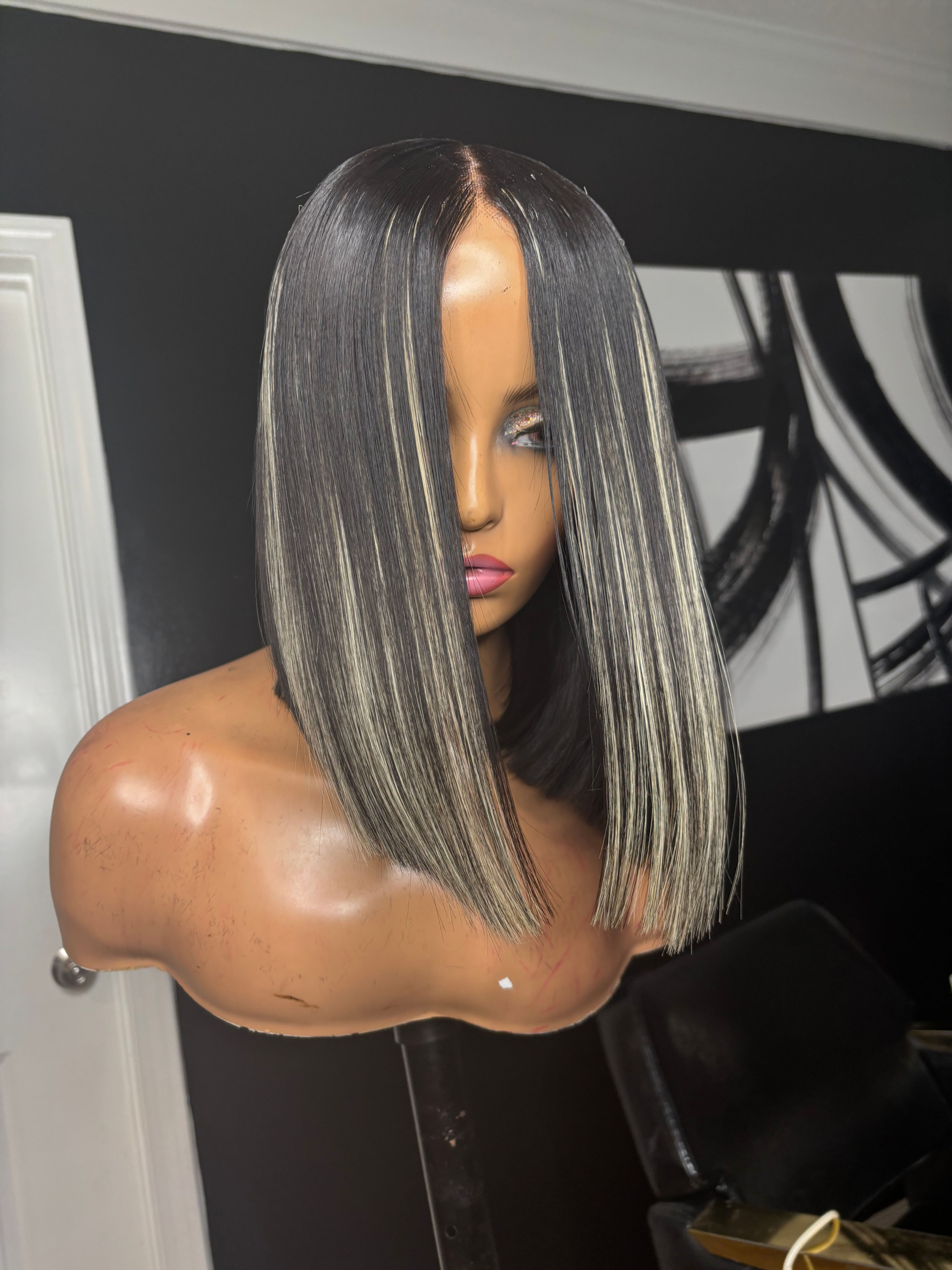 12inch 5x5 Closure Bob Wig 