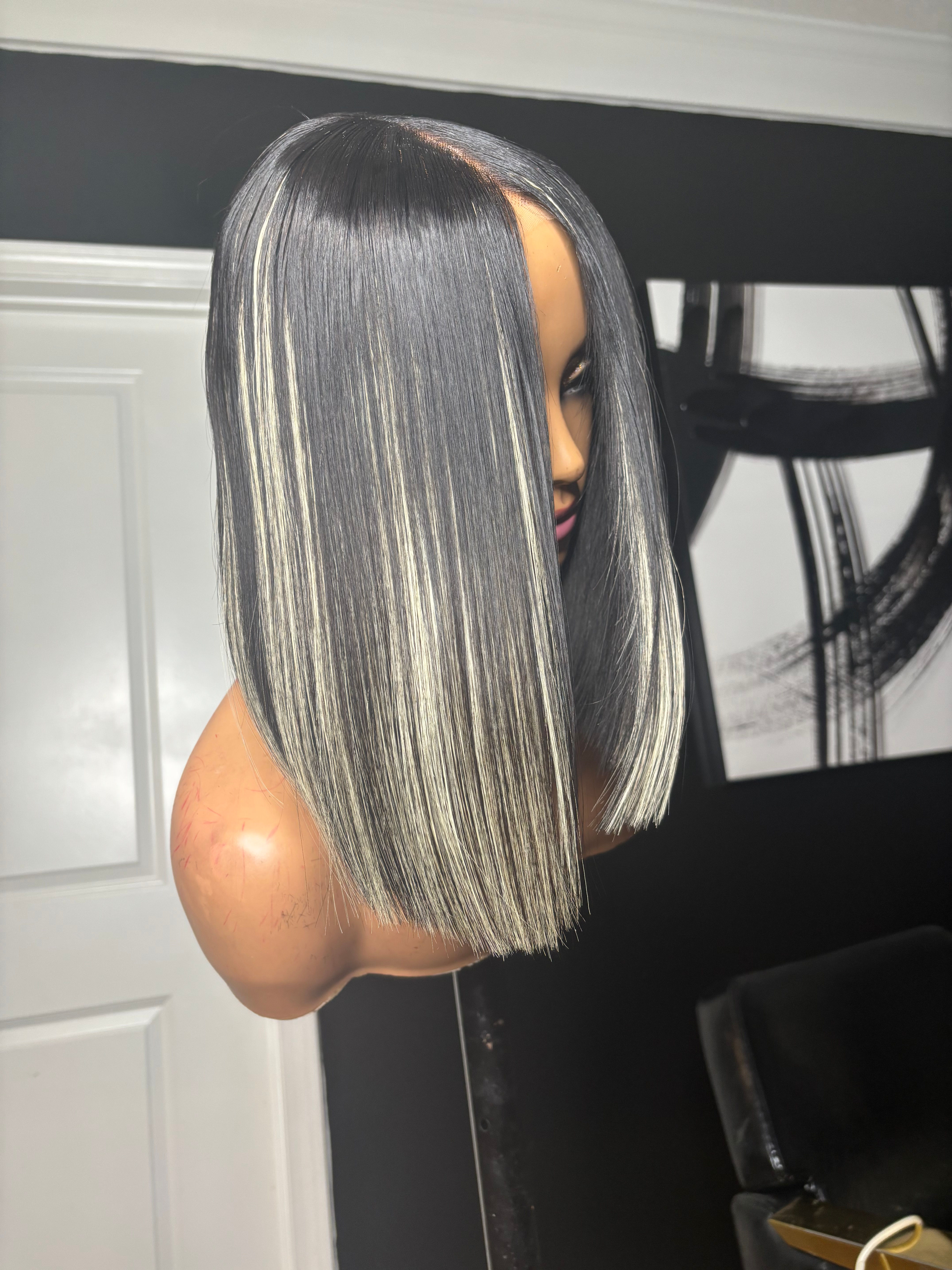5x5 Closure 12inch Wig & Install 