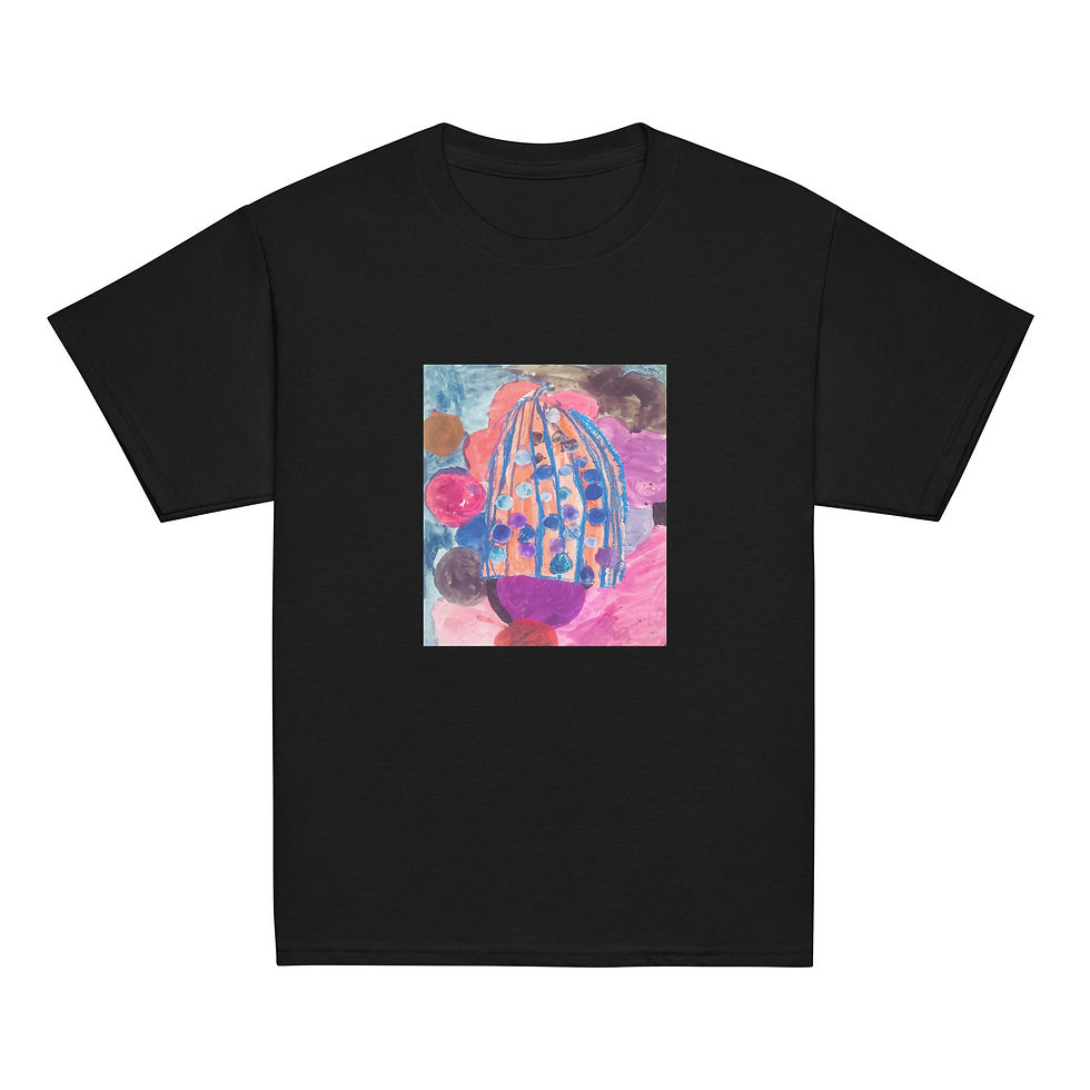 Thumbnail: Black Youth Tee with The Jelly Fish