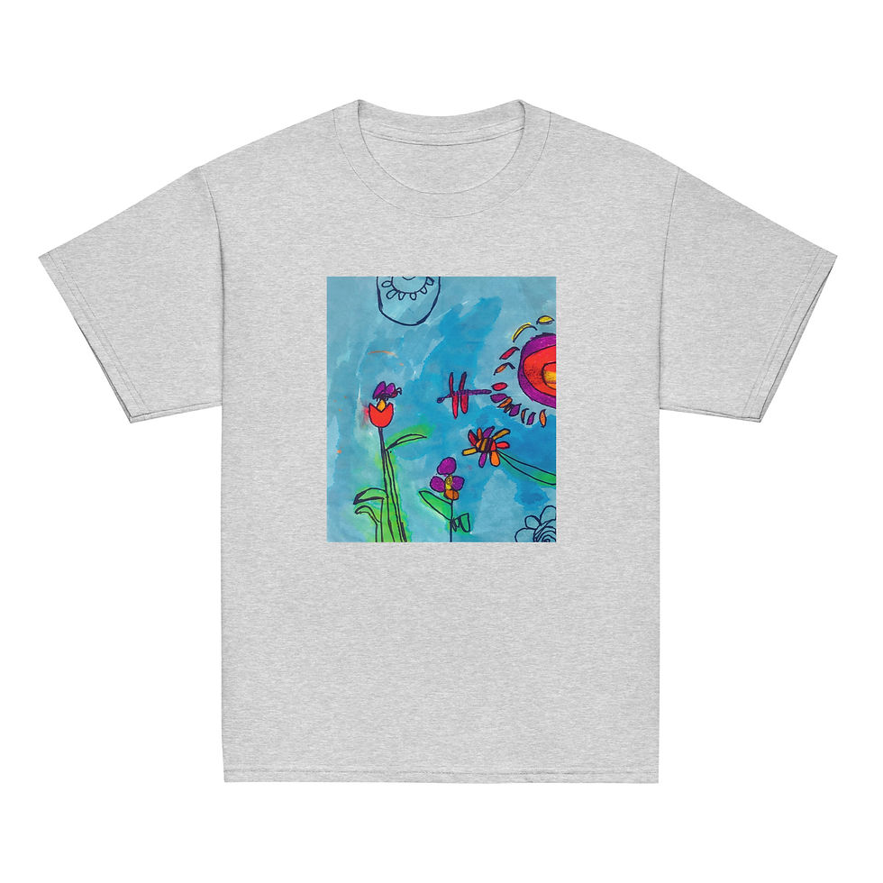 Thumbnail: Sport Grey Youth Tee with The Flowers