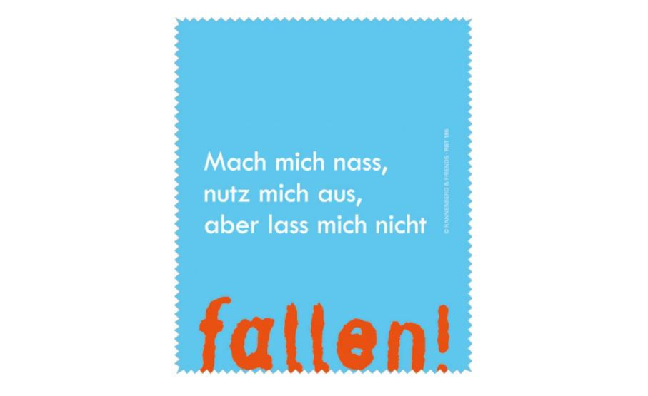 Brillenputztuch »Mach mich nass«