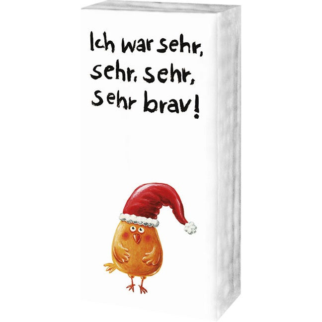 Papiertaschentücher »Ich war sehr brav«