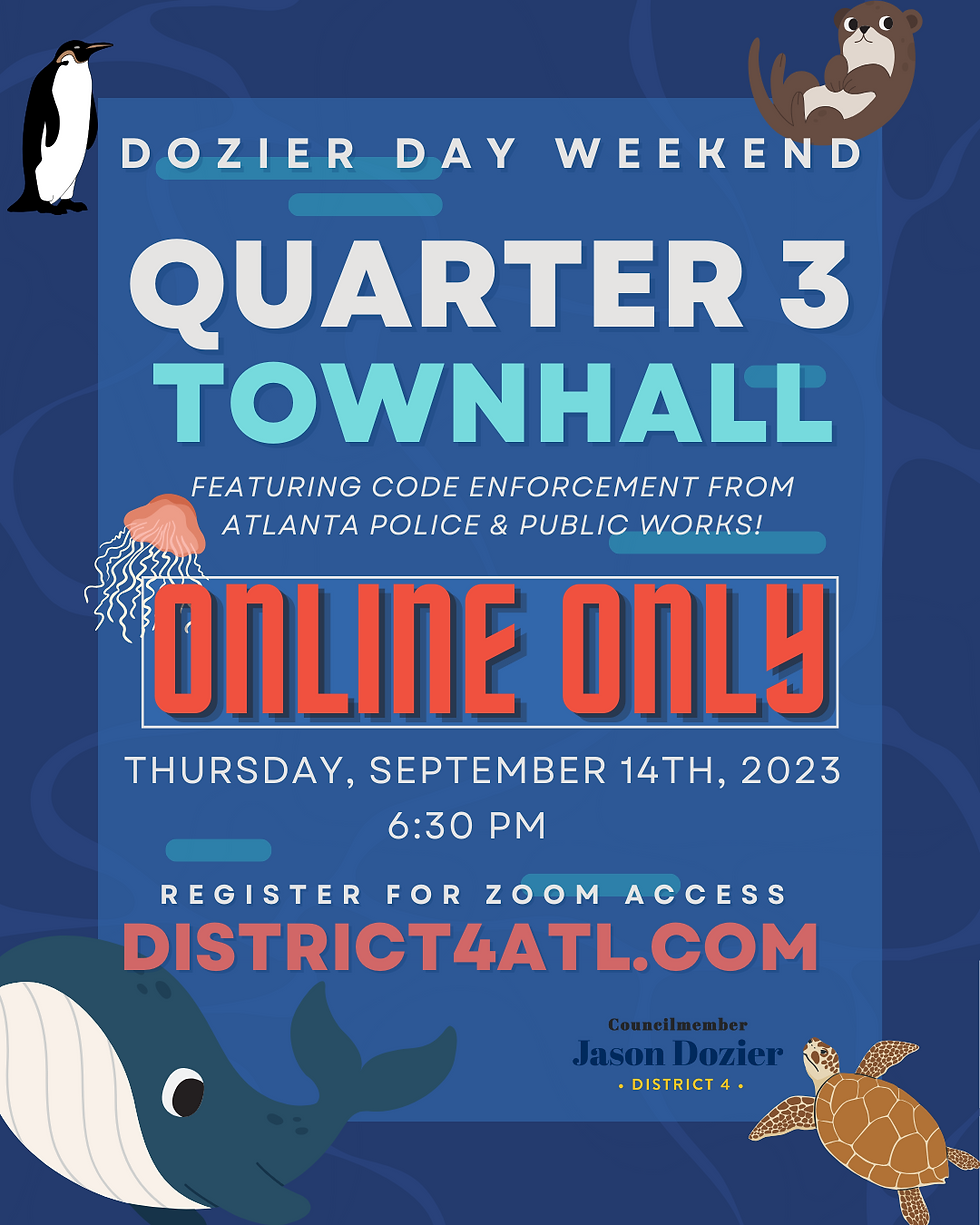 District 4 [ONLINE ONLY] Quarter 3 Townhall (2023)