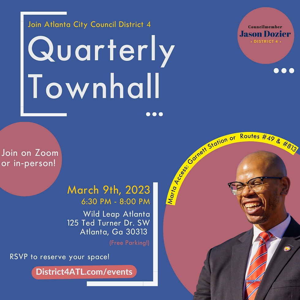 District 4 [HYBRID] Quarter 1 Townhall (2023)