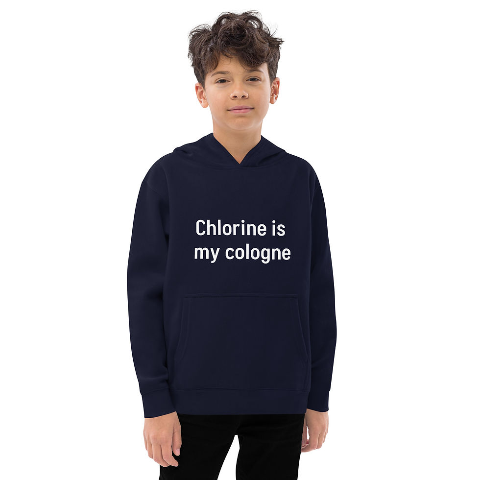Thumbnail: Boys Fleece Hoodie - Chlorine is my cologne