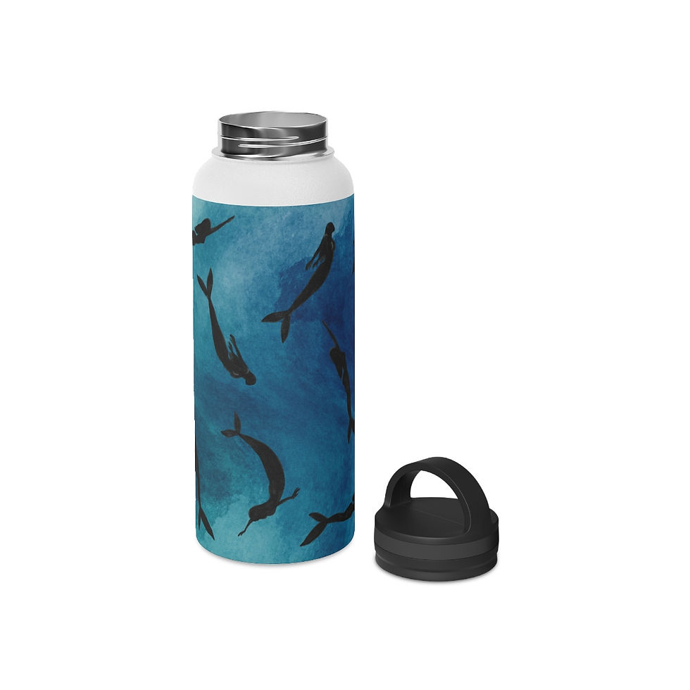 Thumbnail: Stainless Steel Water Bottle, Handle Lid