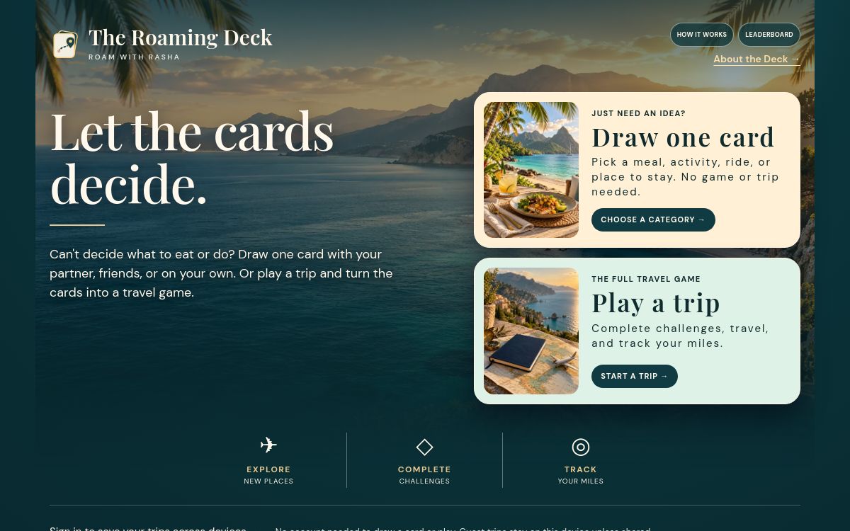 The Roaming Deck Project Preview
